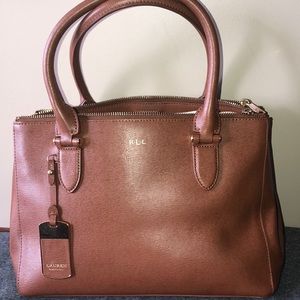 Ralph Lauren Cognac Purse